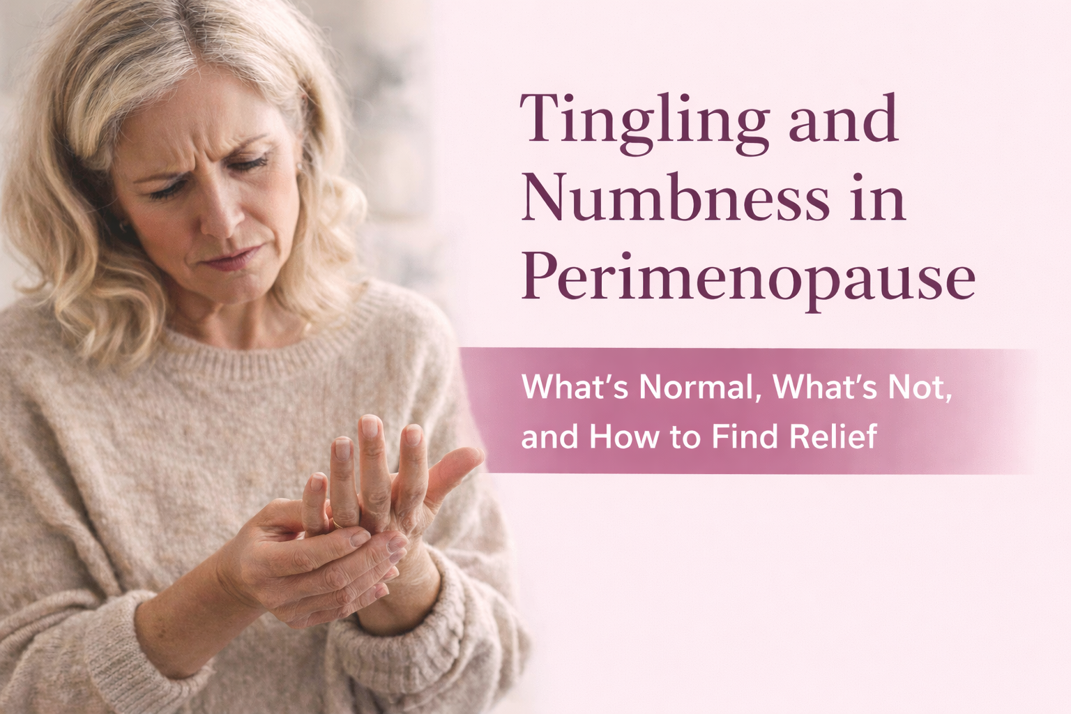 Tingling and Numbness in Perimenopause: What’s Normal, What’s Not, and How to Find Relief